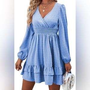 Never been worn dress, so cute but it doesn’t look good with my man shoulders!